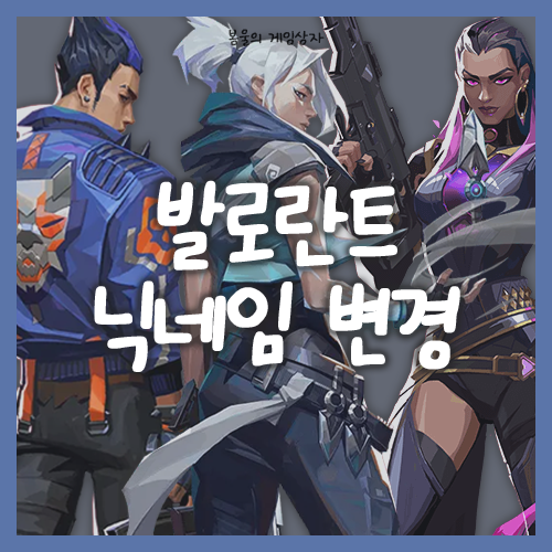  발로란트 닉네임 변경 방법, 라이엇 아이디 변경