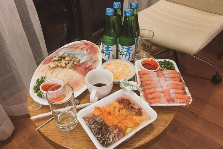 해산물 안주에 찰떡궁합 청주, 청하로 혼술 홈파티 했던 기록들