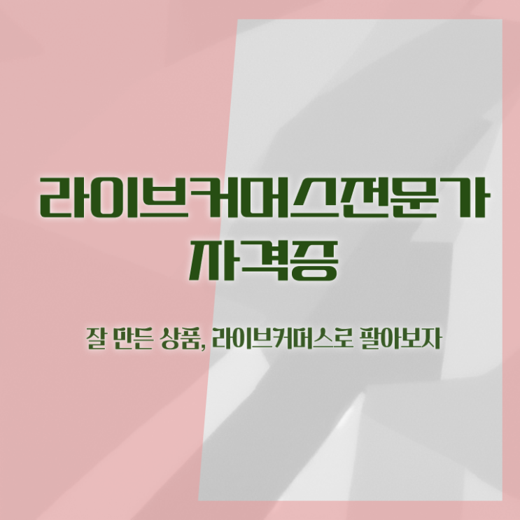  라이브커머스전문가 응시자격 , 라이브커머스전문가 자격증 구체적인 합격한 후기 , 취업