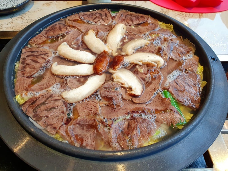  남위례역 맛집 한우각 아롱사태 전골 감동