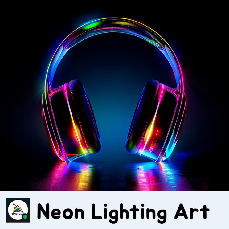 [미드저니 AI] Neon Lighting Art 이미지 : 빛과 색의 마법