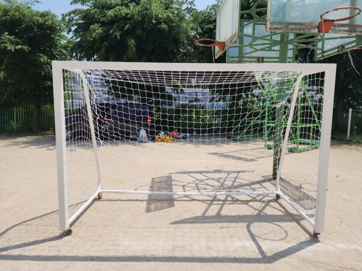  [날개스포츠] 남양주도농중학교 핸드볼골대 도색, 체육시설물 도색 작업