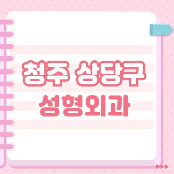  청주 상당구에서 눈, 코, 얼굴, 보톡스, 필러, 쌍커풀! 잘하는 성형외과 TOP 5