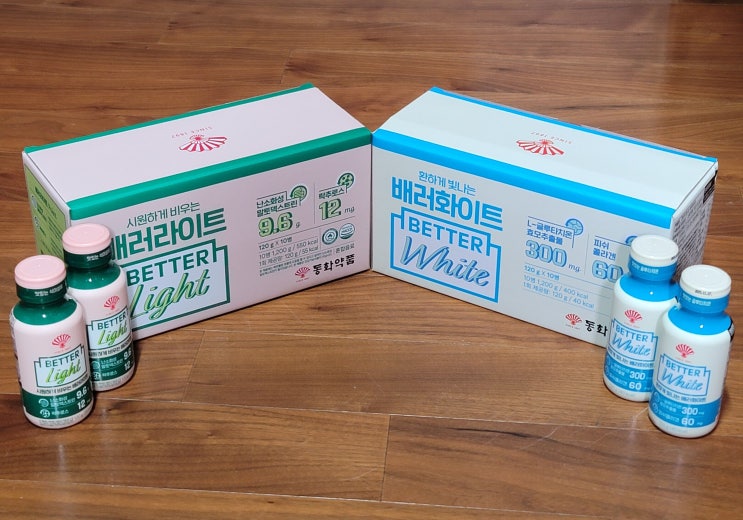  127년 동화약품 노하우 그대로, 하루 한병 가볍고 맛있게 이너뷰티 하자! 배러라이트 & 배러화이트