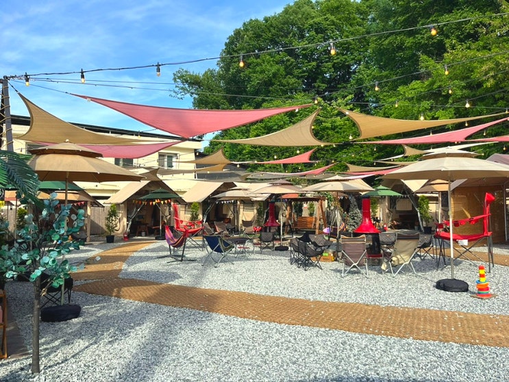  캠핑 글램핑 온 듯한 야외 바베큐 맛집 대전 보문산 '고기는야외빨'(주차, 메뉴, 가격)