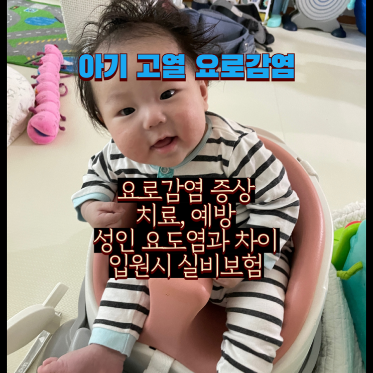  고열 아기 요로감염과 아기 입원 치료 및 예방 관리 성인 요도염 차이