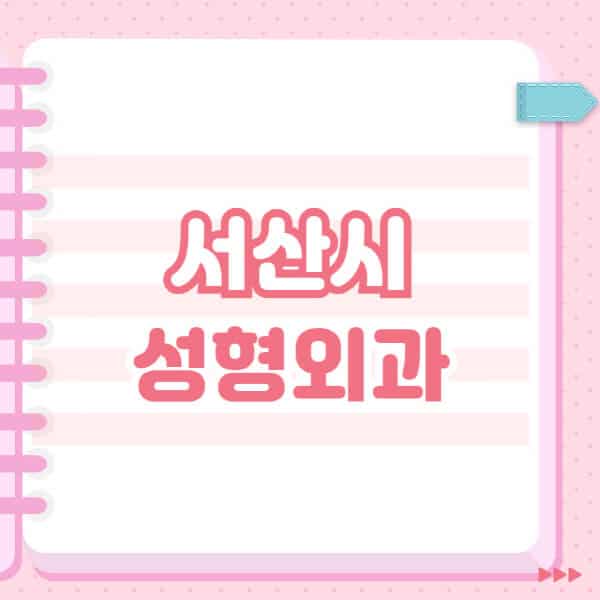  서산시 성형외과 잘하는 유명한 곳과 일요일 의료블랙리스트