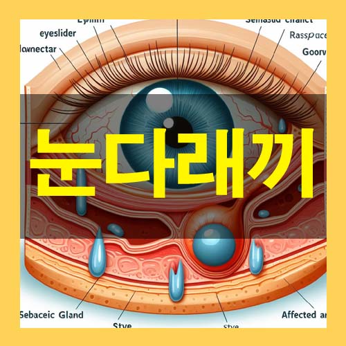  눈 다래끼 초기 증상 원인 빨리 낫는 방법 예방법