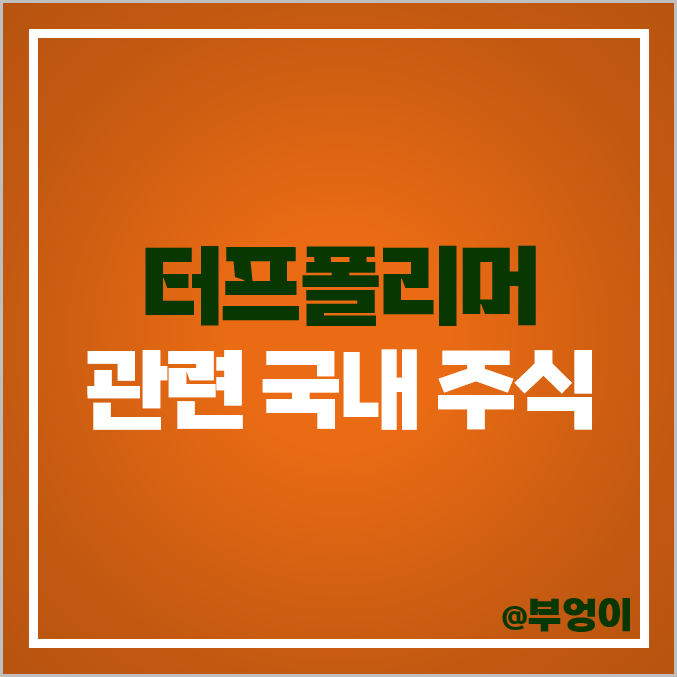 터프폴리머 관련주 테마주 HDC현대EP 주식 코오롱ENP KCC 주가 터프폴리머 관련주 테마주 HDC현대EP 주식 코오롱ENP KCC 주가