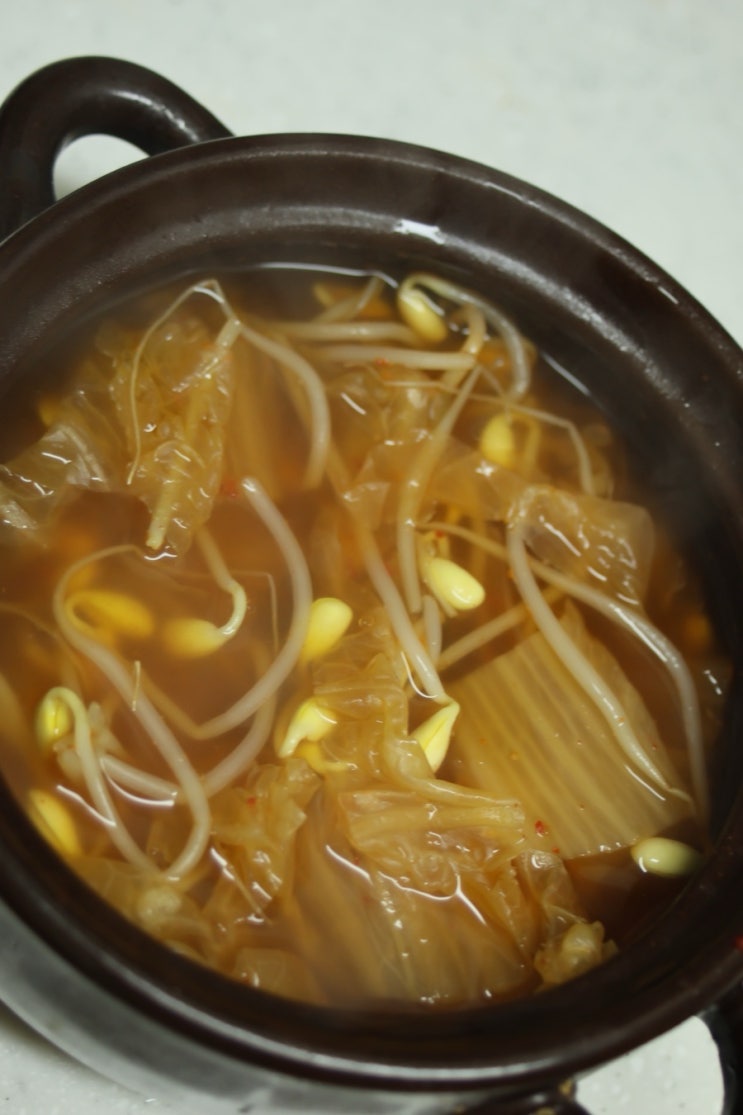  김치콩나물국 끓이는 법