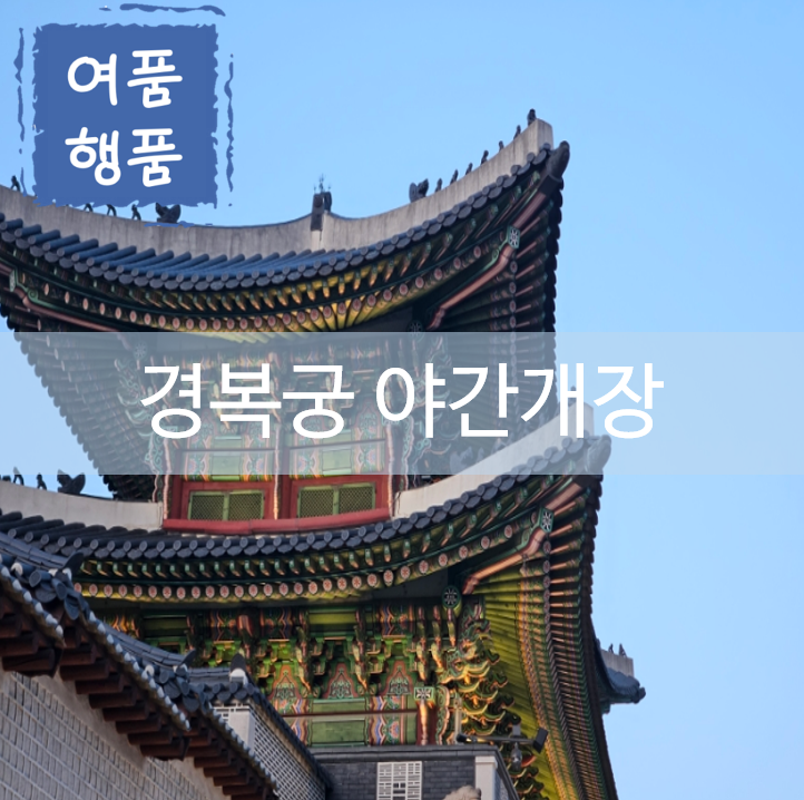  [서울행사/종로구행사/경복궁/경복궁행사/궁행사/서울데이트] 경복궁 야간개장 리얼후기
