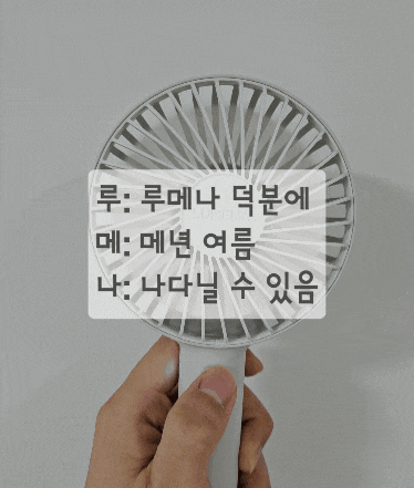  [내돈내산] 루메나 FAN Pro 프로4 손선풍기