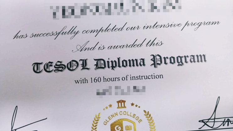  테솔 자격증 Diploma(디플로마) VS Certificate(써티) 차이는 뭘까?