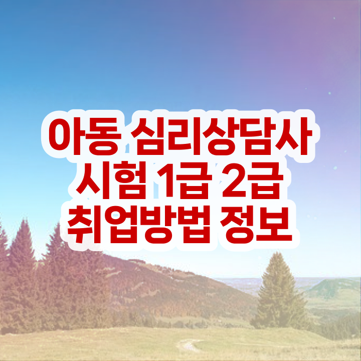  심리상담사자격증시험 , 심리상담사 자격증 취득 노하우 최단기간 취득한 과정