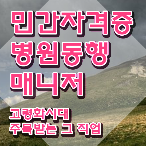  병원동행매니져 병원동행매니저 취득 노하우 , 학습방법