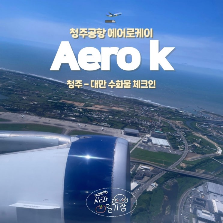  청주공항 에어로케이 항공 수화물 대만 RF511 체크인 탑승 후기