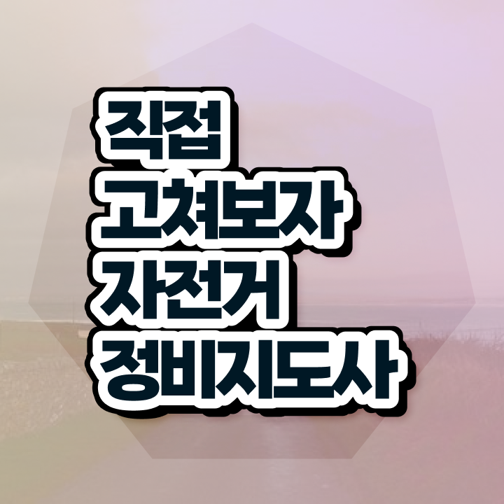  전기자전거 수리점 , 자전거정비지도사 자격증 온라인으로 간단히 취득한 방법 , 고용 전망