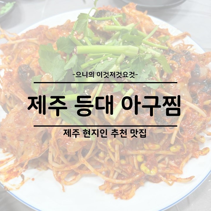 제주 현지인 추천 맛집 제주 한림 제주등대아구찜