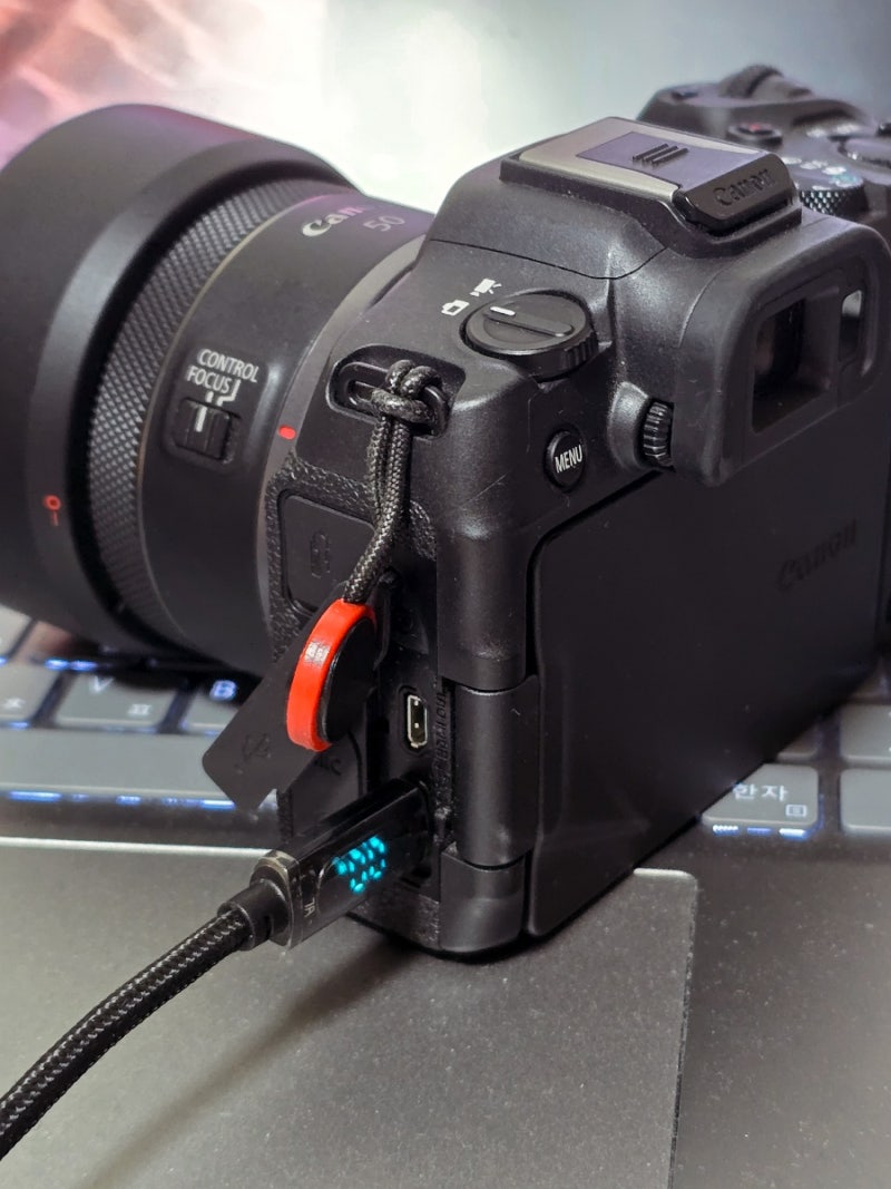 캐논 카메라 원격촬영, PC 모니터링 방법 USB케이블, 테더 연결 (with EOS R8) : 네이버 블로그