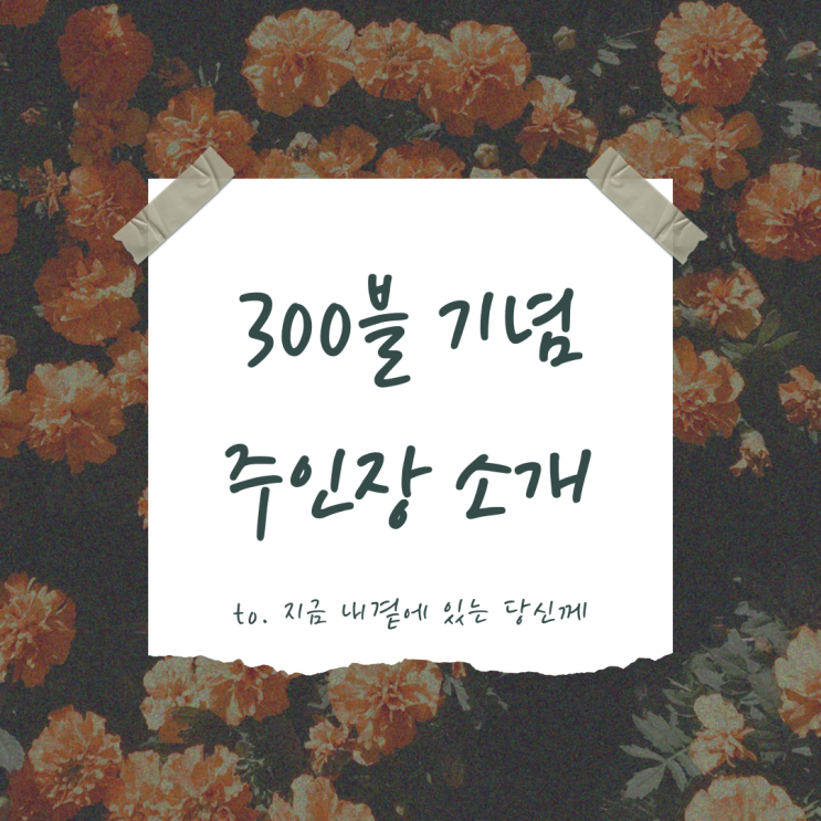  300블 기념 주인장 소개, 블로그 순위 확인 방법