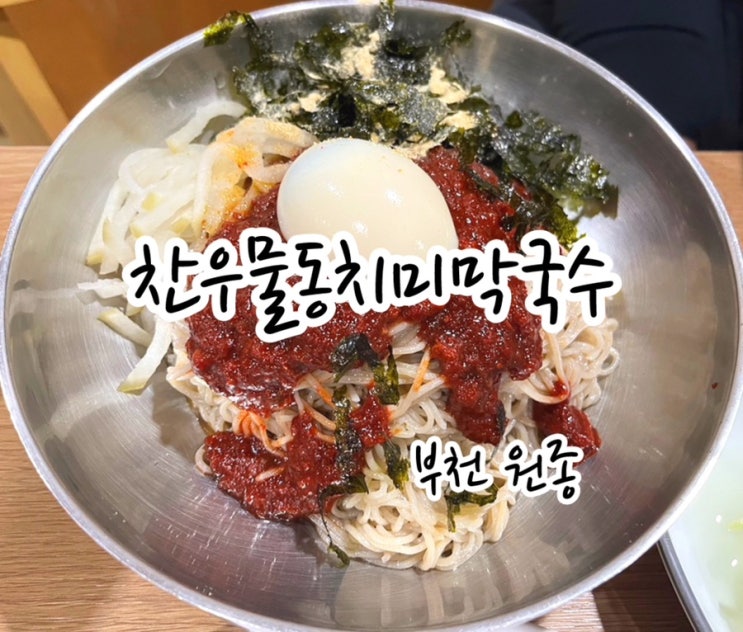  [부천 원종] 재래식 숙성 육수로 만든 부천막국수 집 찬우물 동치미 막국수