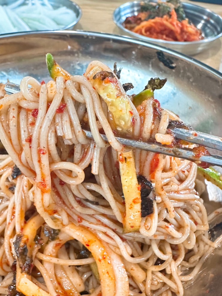  속초 해수욕장 내돈내산 막국수 맛집 추천 - 금강산 옹심이 막국수