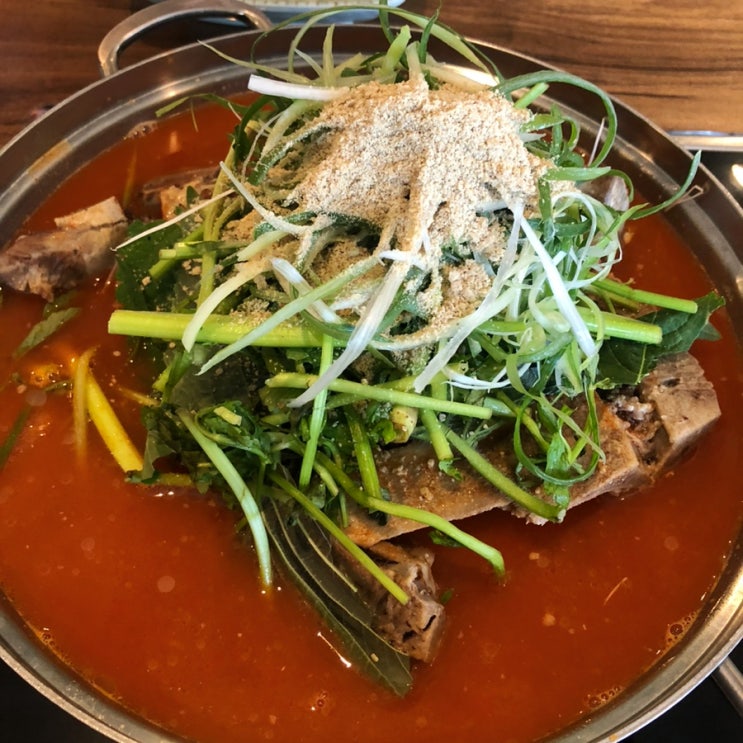  송도 감자탕 타임스페이스 맛집 본대가 세 번째 방문