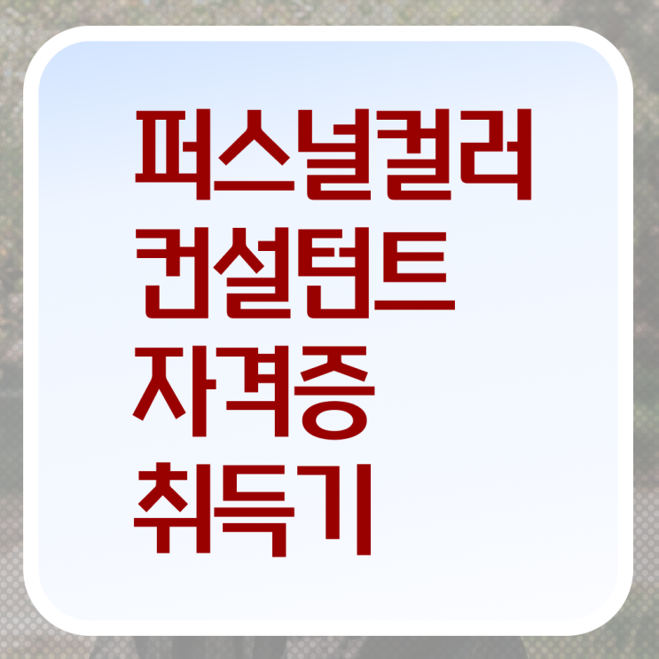  40대취업자격증 , 퍼스널컬러컨설턴트 대학진학, 경력없이 온라인 수업만으로 편하게 완료한 전략