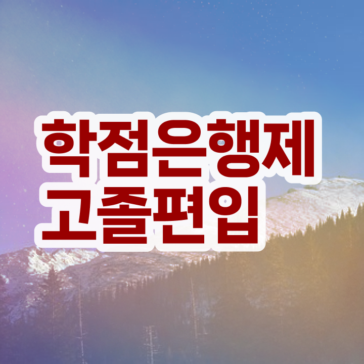 학점은행제 플래너 학점은행제 과목 정리해봤어요