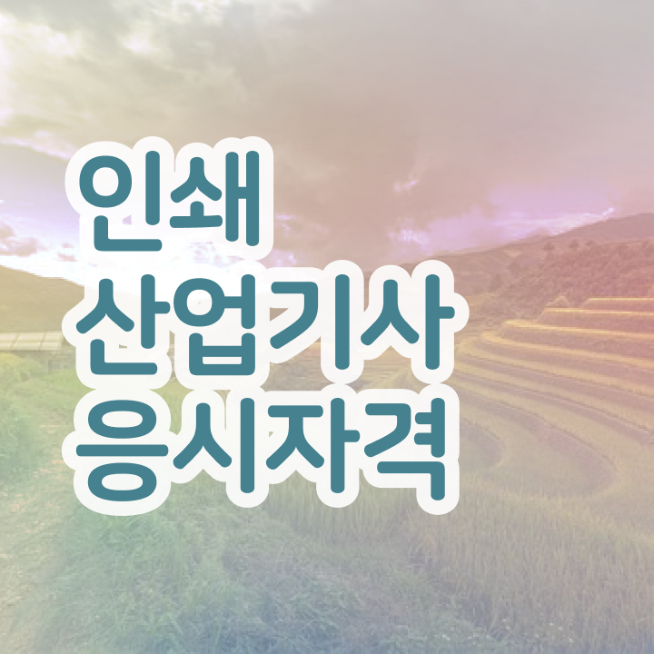  인쇄산업기사 취업 인쇄산업기사 시험응시조건 인강으로 간단하게 준비한 비법