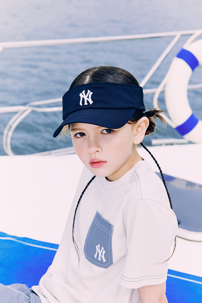  MLB KIDS, "썬캡, 버킷햇과 캠핑무드 아웃도어 반팔티 세트 프리미엄 키즈패션 눈길 "