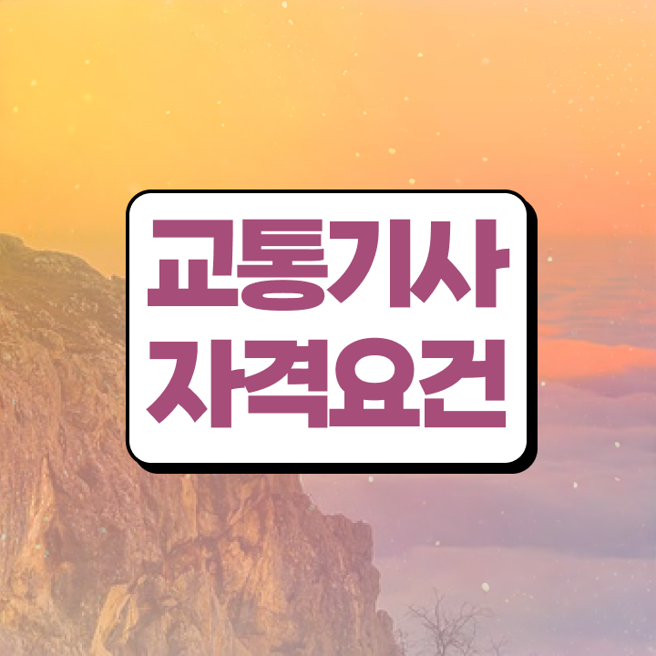  교통기사 필기 합격 교통기사 응시조건 독학으로 4개월 만에 완료한 전략