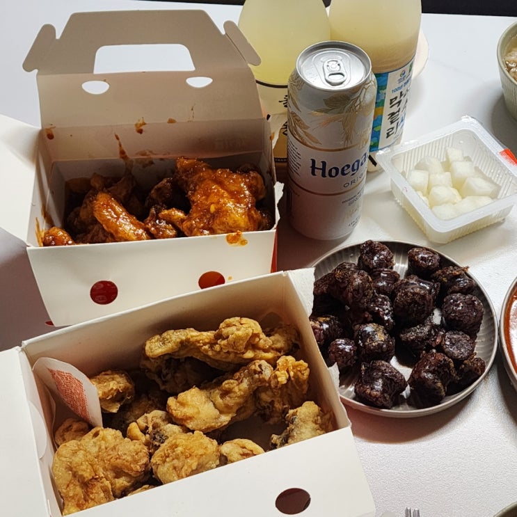  여수돌산치킨 아주커치킨 한마리반 포장 솔직후기