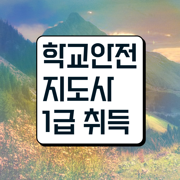  학교 내 안전사고 , 학교안전지도사 자격증 준비 과정 짚어드려요