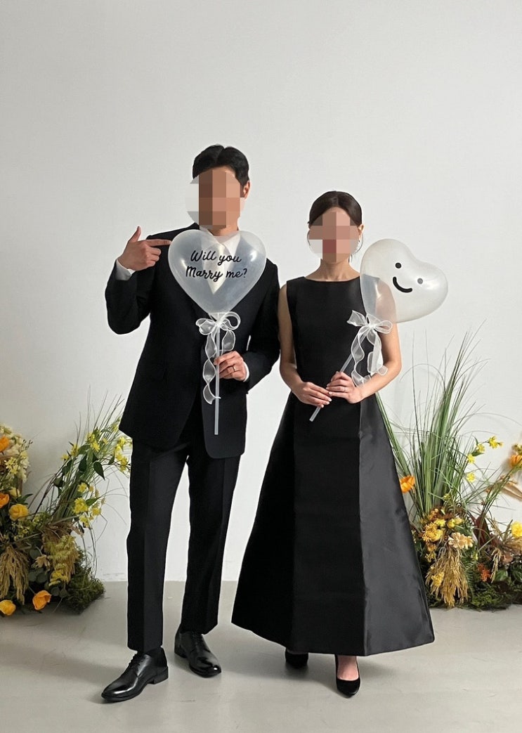  웨딩촬영 소품 퐁마트 윌유메리미 풍선 세트 후기