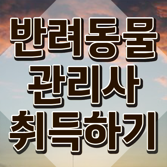  반려동물식품관리사 , 반려동물관리사 자격증 취득한 과정 여기서 확인하세요