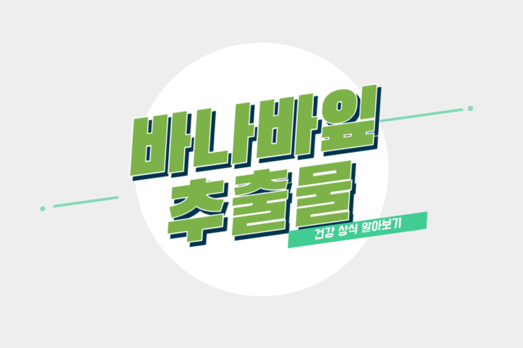  바나바잎추출물 코로솔산 혈당 낮추는 방법 인슐린 유사 작용 효능