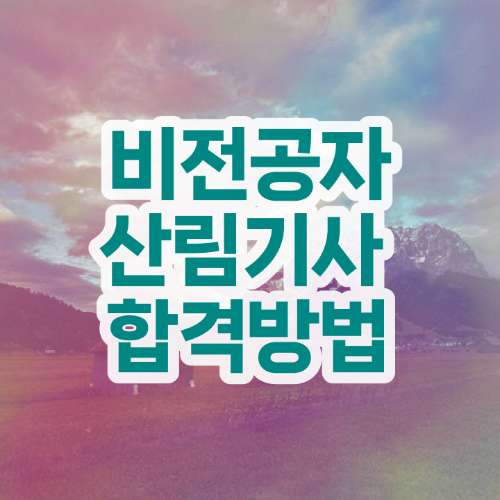  산림기사 작업형 산림기사 취득자격 독학으로 5달만에 끝낸 과정
