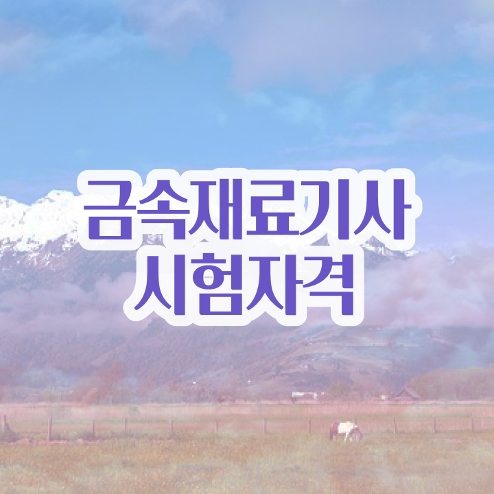  금속재료기사 하는일 금속재료기사 취득자격 독학으로 4개월 만에 끝낸 노하우