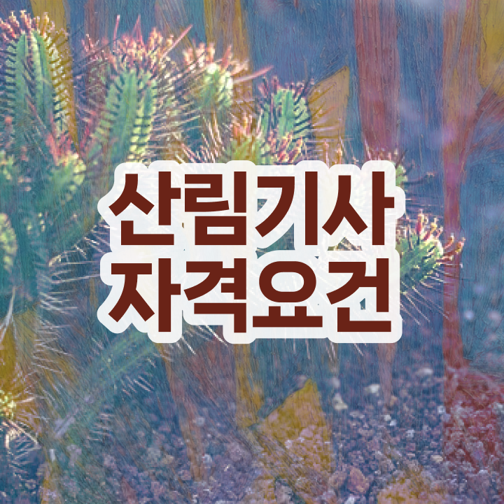  산림기사 전망 산림기사 시험응시조건 독학으로 간단하게 끝낸 과정
