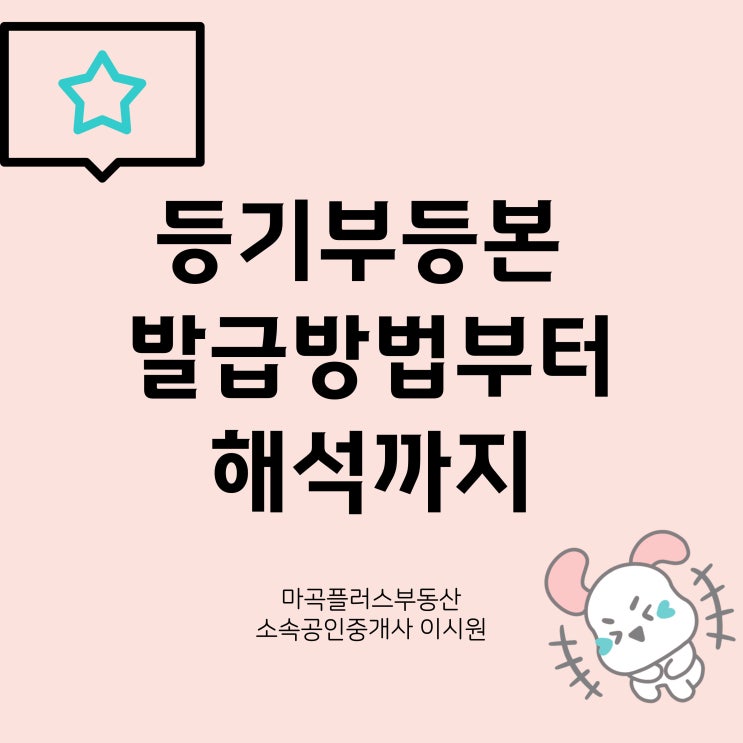  등기부등본 열람 방법,해석,건축물대장과 차이점