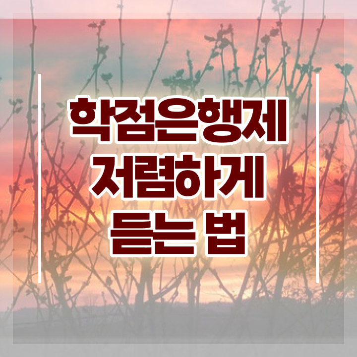  학점은행제 독학사 , 학은제 멘토가 비용절감 시간 단축 팁 여기서 보고가세요