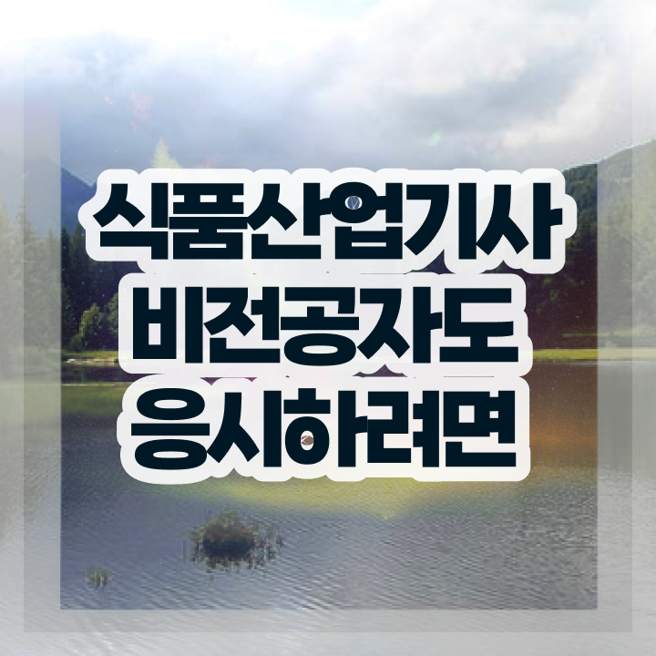  식품산업기사 국비지원 식품산업기사 시험자격 집에서 온라인으로 4달만에 준비한 과정