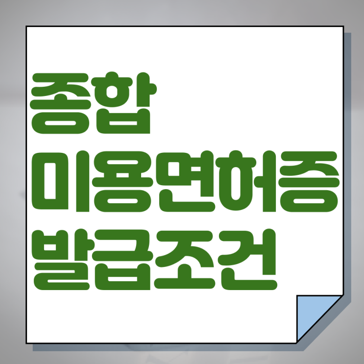  미용사 면허증 이미지 , 미용국가자격증 학점은행제 미용과정으로 발급받은 전략