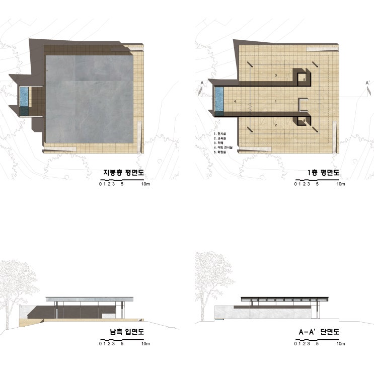  소규모 미술관 설계, 원주