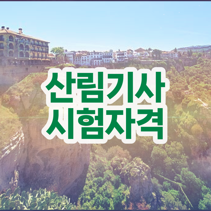  산림기사 시험접수 산림기사 자격요건 온라인 수업으로 4개월 만에 끝낸 후기