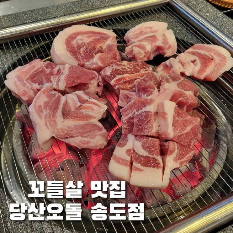  인천 송도 트리플스트리트 맛집 당산오돌 송도점/뒤로 빼돌려 먹었던 꼬들살 주문은 필수
