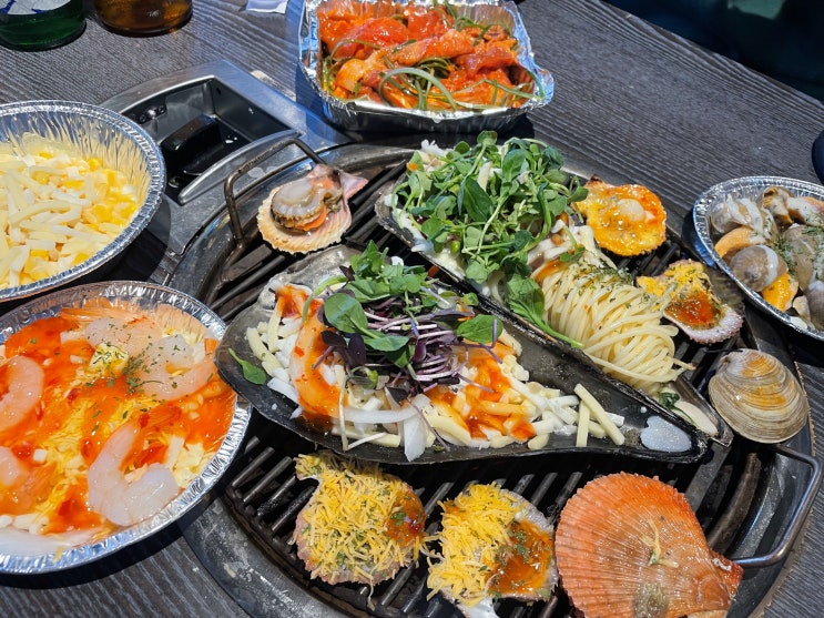  당진 삽교호 조개구이 ‘청춘조개포차 삽교직영점’ 내돈내산 후기 (트리플세트, 왕새우소금구이)