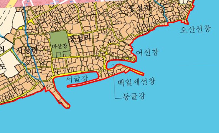  마산포 동굴강과 서굴강