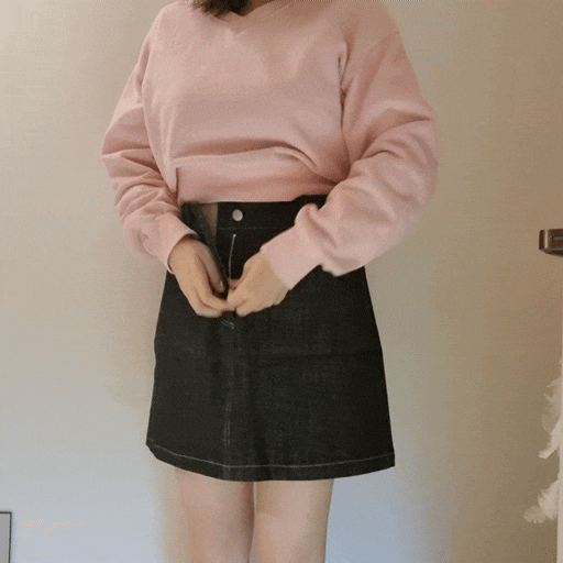  [서이너이] 기본이라 완전 편한 뒷밴딩있는 청치마 리뷰!